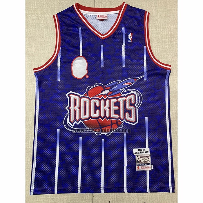 Camiseta Boston Celtics Bape NO 93 Hardwood Classic Azul